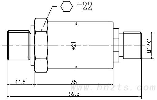 CYB320-C3型工程機械壓力變送器外形CAD圖